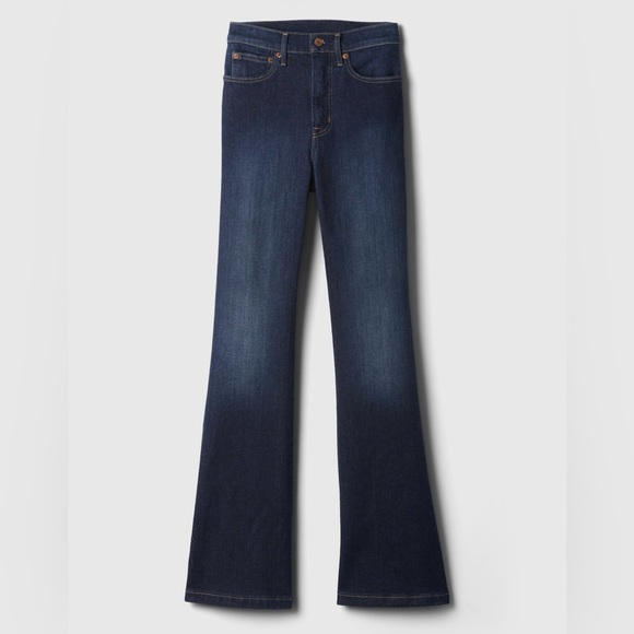NWOT Gap High Rise '70s Flare Jeans - Picture 5 of 6